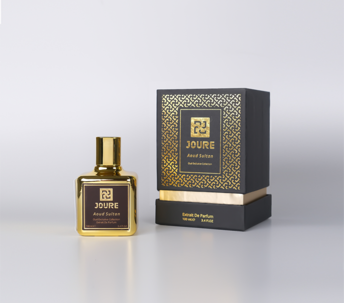 Joure Perfume Aoud Sultan unisex parfüm kutu ve şişesinin görüntüsü